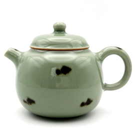 龍泉窯 在山堂 劉傑 柴窯 点彩小品壺