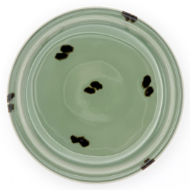 【訳あり・中古品】在山堂 劉傑 柴焼 点彩壺承