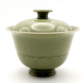 在山堂 劉傑 刻花蓋碗