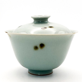 在山堂 劉傑 点彩蓋碗