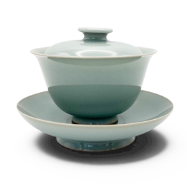 【訳あり】龍泉窯 在山堂 劉傑 柴窯 三才蓋碗